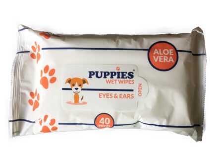 Мокри кърпички за очи и уши за кучета Puppies